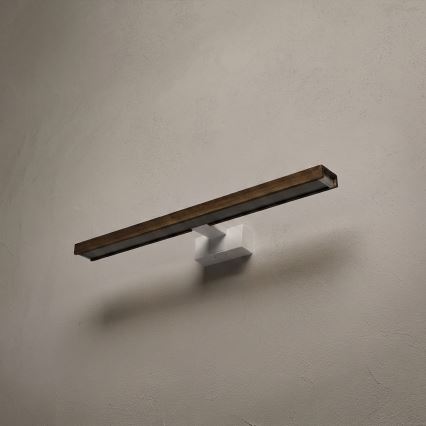 BRILAGI - LED vannas istabas spoguļa apgaismojums 3v1 WOODY MIRROR 3v1 LED/12W/230V 60 cm IP44 balta/ozols valrieksts