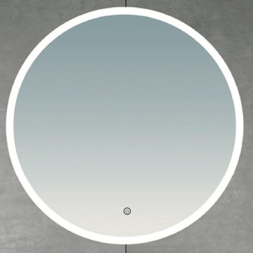 Brilagi - LED vannas istabas spogulis BERNATE LED/19W/230V pr. 60 cm sudraba krāsā IP44 CRI 90 aptumšojams + CCT