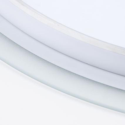 Brilagi - LED vannas istabas spogulis BERNATE LED/19W/230V pr. 60 cm sudraba krāsā IP44 CRI 90 aptumšojams + CCT