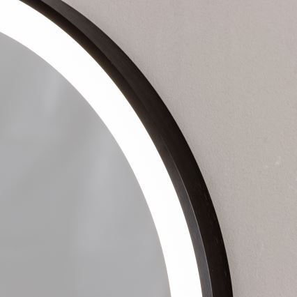 Brilagi - LED vannas istabas spogulis CANZO LED/25W/230V 50x80 cm melns IP44 CRI 90 dimējams + CCT