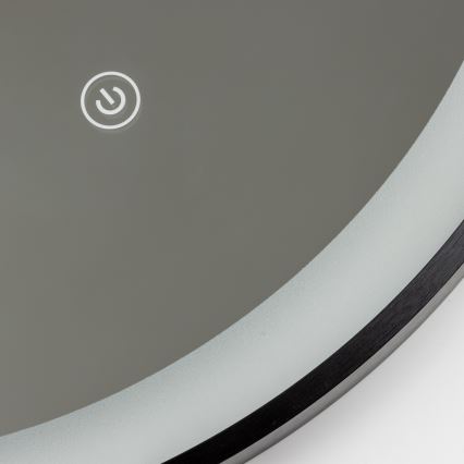 Brilagi - LED vannas istabas spogulis CANZO LED/25W/230V 50x80 cm melns IP44 CRI 90 dimējams + CCT