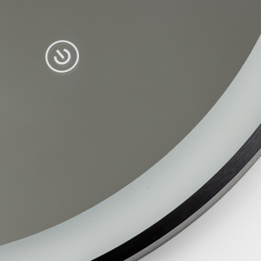 Brilagi - LED vannas istabas spogulis CANZO LED/25W/230V 50x80 cm melns IP44 CRI 90 dimējams + CCT