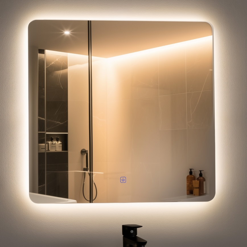 Brilagi - LED vannas istabas spogulis COMO LED/24W/230V 60x60 cm IP44 CRI 90 dimējams + CCT