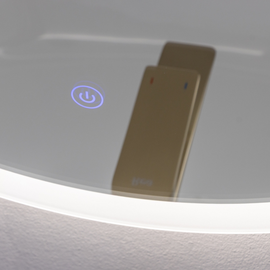 Brilagi - LED vannas istabas spogulis CUNEO LED/19W/230V Ø 60 cm IP44 CRI 90 aptumšojams + CCT