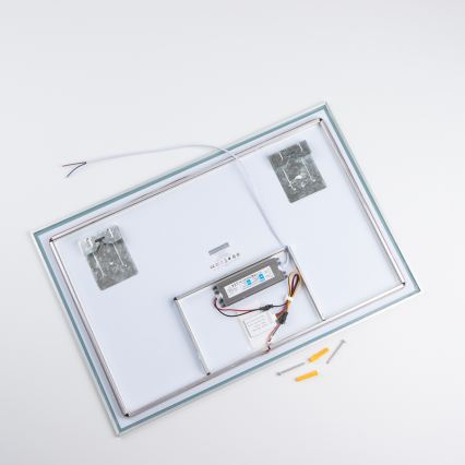 Brilagi - LED vannasistabas spogulis DESIO LED/20W/230V 40x60 cm sudraba IP44 CRI 90 dimmējams + CCT