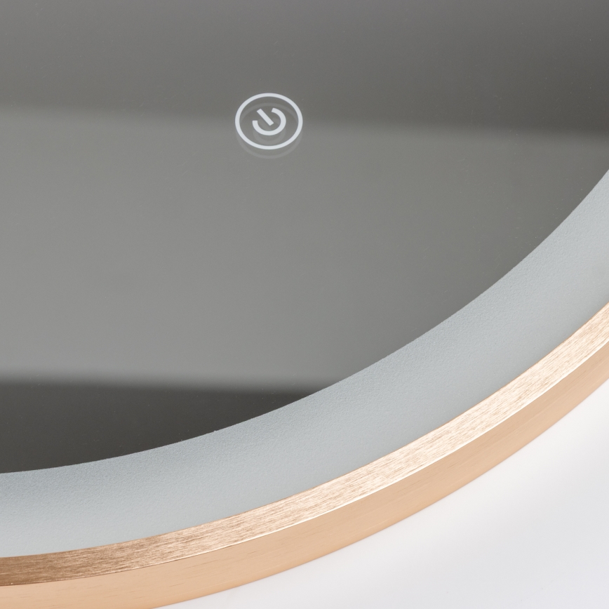 Brilagi - LED vannas istabas spogulis ERBA LED/25W/230V 50x80 cm zelta IP44 CRI 90 ar regulējamu spilgtumu + CCT