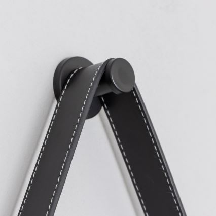 Brilagi - LED vannas istabas spogulis PALANZO LED/19W/230V Ø 60 cm melns IP44 CRI 90 ar regulējamu spilgtumu + CCT