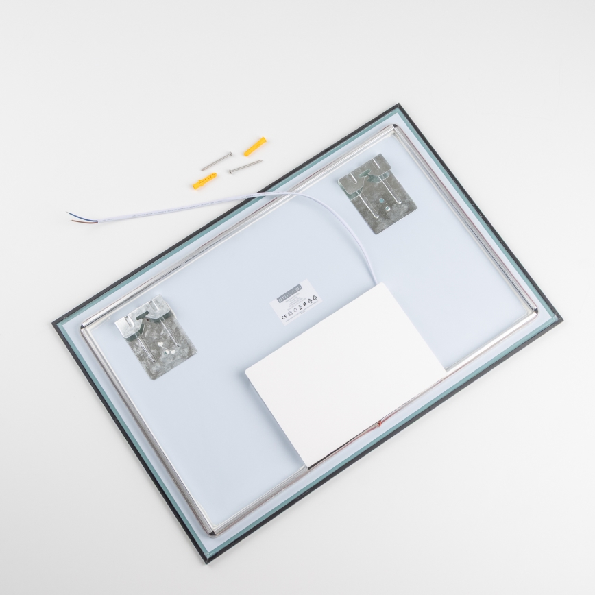 Brilagi - LED vannasistabas spogulis SUELLO LED/20W/230V 40x60 cm melns IP44 CRI 90 aptumšojams + CCT