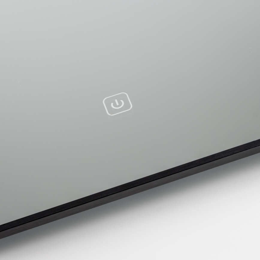 Brilagi - LED vannas istabas spogulis SUELLO LED/24W/230V 60x60 cm melns IP44 CRI 90 dimmējams + CCT