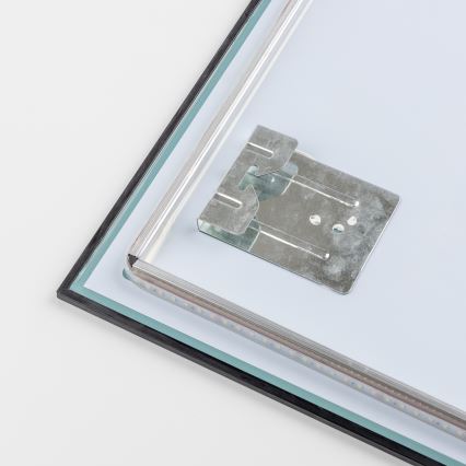 Brilagi - LED vannas istabas spogulis SUELLO LED/24W/230V 60x60 cm melns IP44 CRI 90 dimmējams + CCT