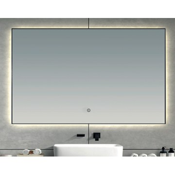 Brilagi - LED vannas istabas spogulis SUELLO LED/30W/230V 60x90 cm melns IP44 CRI 90 ar regulējamu spilgtumu + CCT