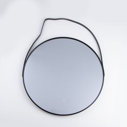 Brilagi - LED vannas istabas spogulis VERESE LED/19W/230V Ø 60 cm melns IP44 CRI 90 ar regulējamu spilgtumu + CCT