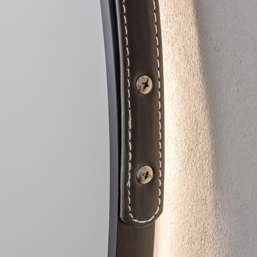 Brilagi - LED vannas istabas spogulis VERESE LED/19W/230V Ø 60 cm melns IP44 CRI 90 ar regulējamu spilgtumu + CCT