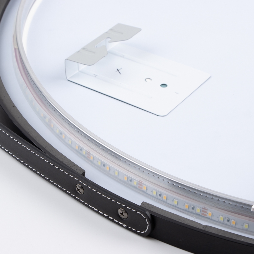 Brilagi - LED vannas istabas spogulis VERESE LED/19W/230V Ø 60 cm melns IP44 CRI 90 ar regulējamu spilgtumu + CCT