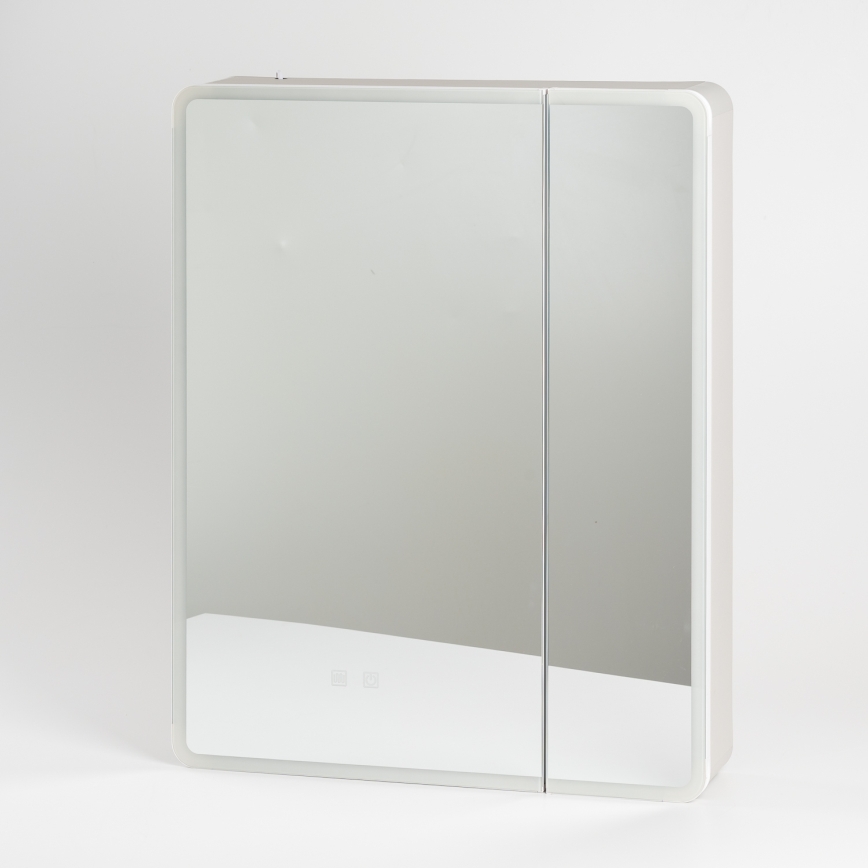 BRILAGI - LED vannas istabas spoguļu skapītis ar apgaismojumu BRONTE DOUBLE 60x75 cm