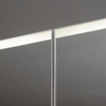 BRILAGI - LED vannas istabas spoguļu skapītis ar apgaismojumu BRONTE DOUBLE 60x75 cm