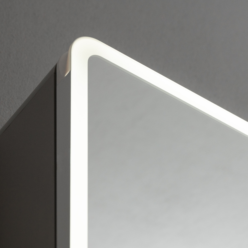 BRILAGI - LED vannas istabas spoguļu skapītis ar apgaismojumu BRONTE DOUBLE 60x75 cm