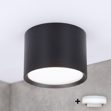 BRILAGI - LED vannas istabas virziena gaismeklis SMOOTH 1xGX53/15W/230V 60x82 mm melna IP54