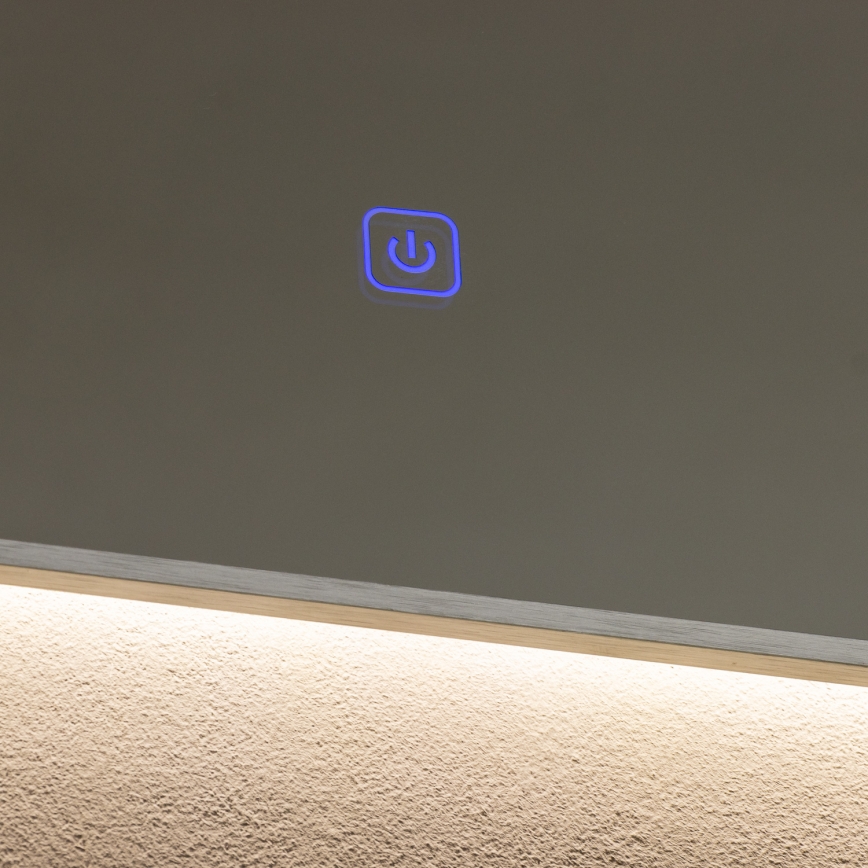 Brilagi - LED vannasistabas spogulis DESIO LED/24W/230V 60x60 cm sudraba IP44 CRI 90 aptumšojams + CCT