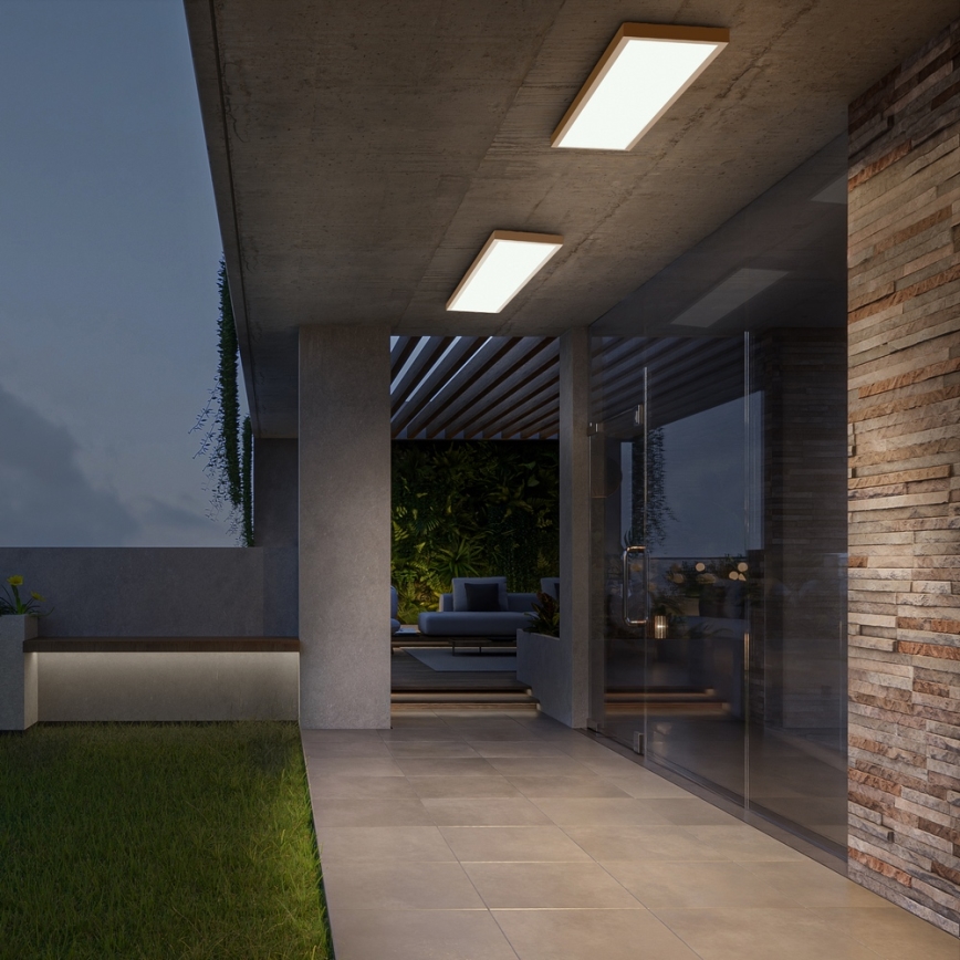 Brilagi - LED vannas istabas griestu gaismeklis FRAME LED/50W/230V 120x30 cm IP44 bēšs