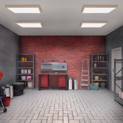 Brilagi - LED vannas istabas griestu gaismeklis FRAME LED/50W/230V 60x60 cm IP44 bēšs