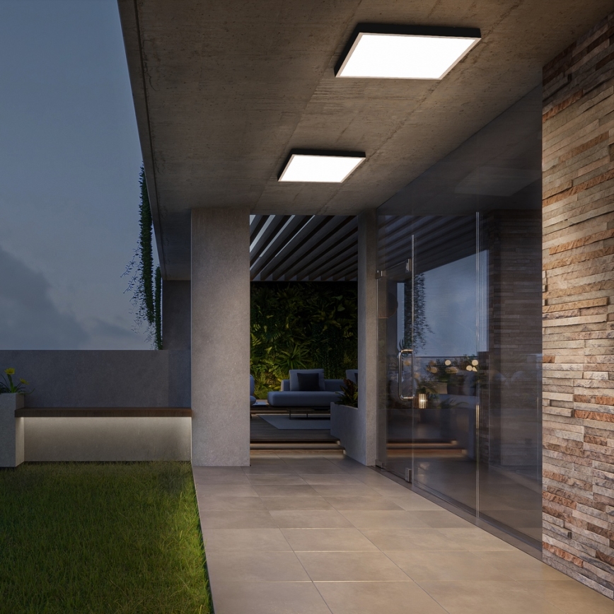 Brilagi - LED vannas istabas griestu gaismeklis FRAME LED/50W/230V 60x60 cm IP44 bēšs