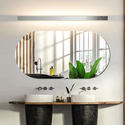 Brilagi - LED vannasistabas spoguļa apgaismojums AQUA LINE LED/24W/230V 90 cm IP44 spīdīgs hroms CRI 90