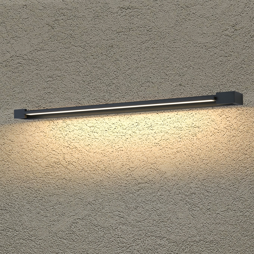 Brilagi - LED vannas istabas spoguļa apgaismojums AQUA LINE LED/36W/230V 120 cm IP44 melns CRI 90