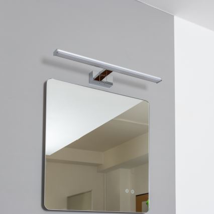 Brilagi - LED vannas istabas spoguļa apgaismojums 3 vienā VESTRA LED/12W/230V 60 cm IP44 pulēts hroms