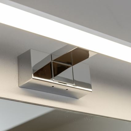 Brilagi - LED vannas istabas spoguļa apgaismojums 3 vienā VESTRA LED/12W/230V 60 cm IP44 pulēts hroms