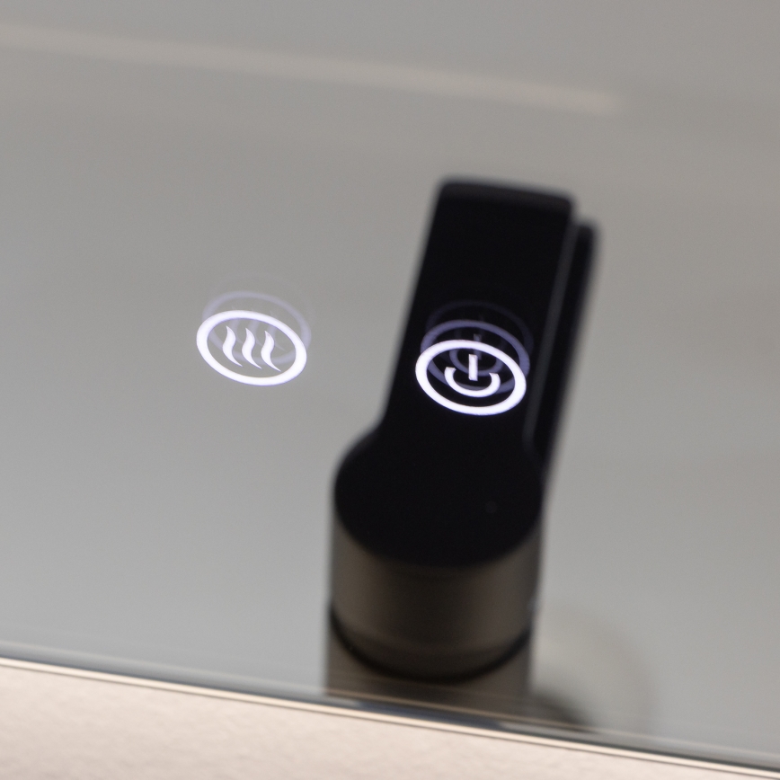 Brilagi - LED vannas istabas apsildāmais spogulis DIANA LED/17W/230V 60x60 cm IP44 CRI 90 aptumšojams + CCT