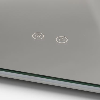 Brilagi - LED vannas istabas apsildāmais spogulis DIANA LED/17W/230V 60x60 cm IP44 CRI 90 aptumšojams + CCT