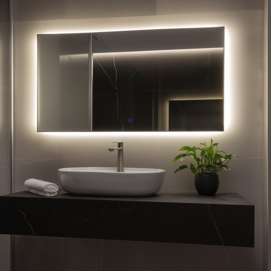 Brilagi - LED vannas istabas spogulis LUCE LED/36W/230V 60x120 cm IP44 CRI 90 ar regulējamu spilgtumu + CCT