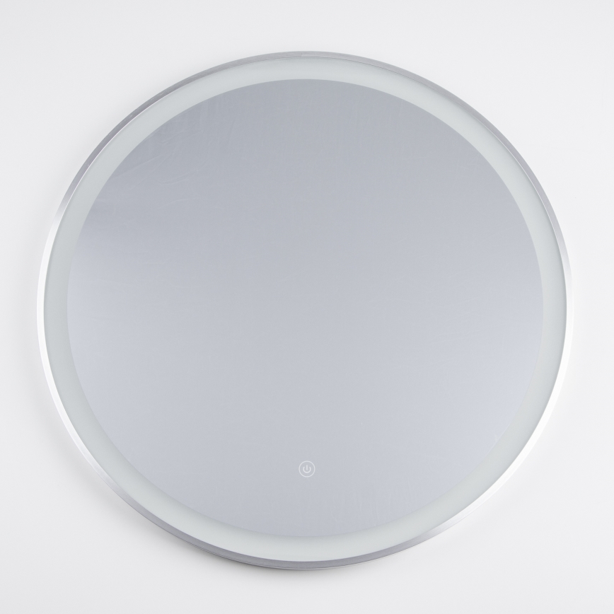 Brilagi - LED vannas istabas spogulis TORINO LED/19W/230V Ø 60 cm sudraba IP44 CRI 90 ar regulējamu spilgtumu + CCT