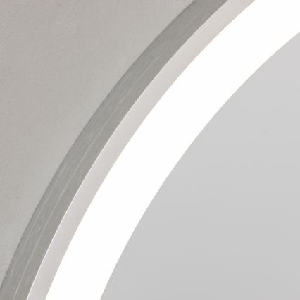Brilagi - LED vannas istabas spogulis TORINO LED/19W/230V Ø 60 cm sudraba IP44 CRI 90 ar regulējamu spilgtumu + CCT