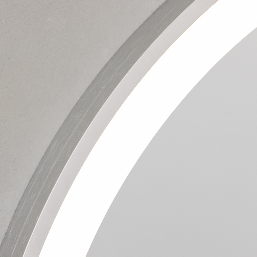 Brilagi - LED vannas istabas spogulis TORINO LED/19W/230V Ø 60 cm sudraba IP44 CRI 90 ar regulējamu spilgtumu + CCT