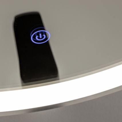 Brilagi - LED vannas istabas spogulis TORINO LED/19W/230V Ø 60 cm sudraba IP44 CRI 90 ar regulējamu spilgtumu + CCT