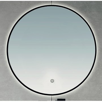 Brilagi - LED vannasistabas spogulis VENA BLACK LED/32W/230V Ø 100 cm IP44 CRI 90 aptumšojams + CCT