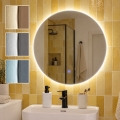 BRILAGI - LED vannasistabas spogulis VENA SILVER LED/19W/230V Ø 60 cm IP44 CRI 90 ar regulējamu spilgtumu + CCT
