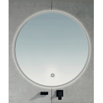 BRILAGI - LED vannasistabas spogulis VENA SILVER LED/19W/230V Ø 60 cm IP44 CRI 90 ar regulējamu spilgtumu + CCT