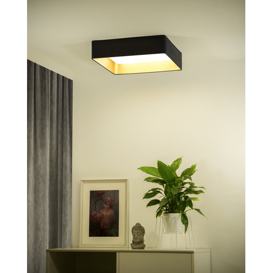 Brilagi - LED regulējams griestu gaismeklis VELVET SQUARE SMART LED/36W/230V 2700-6500K Wi-Fi Tuya + tālvadība pelēka