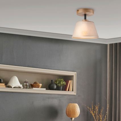 Brilagi - LED  Virsapmetuma lustra ANTHONY 1xE14/60W/230V ozols/bēša