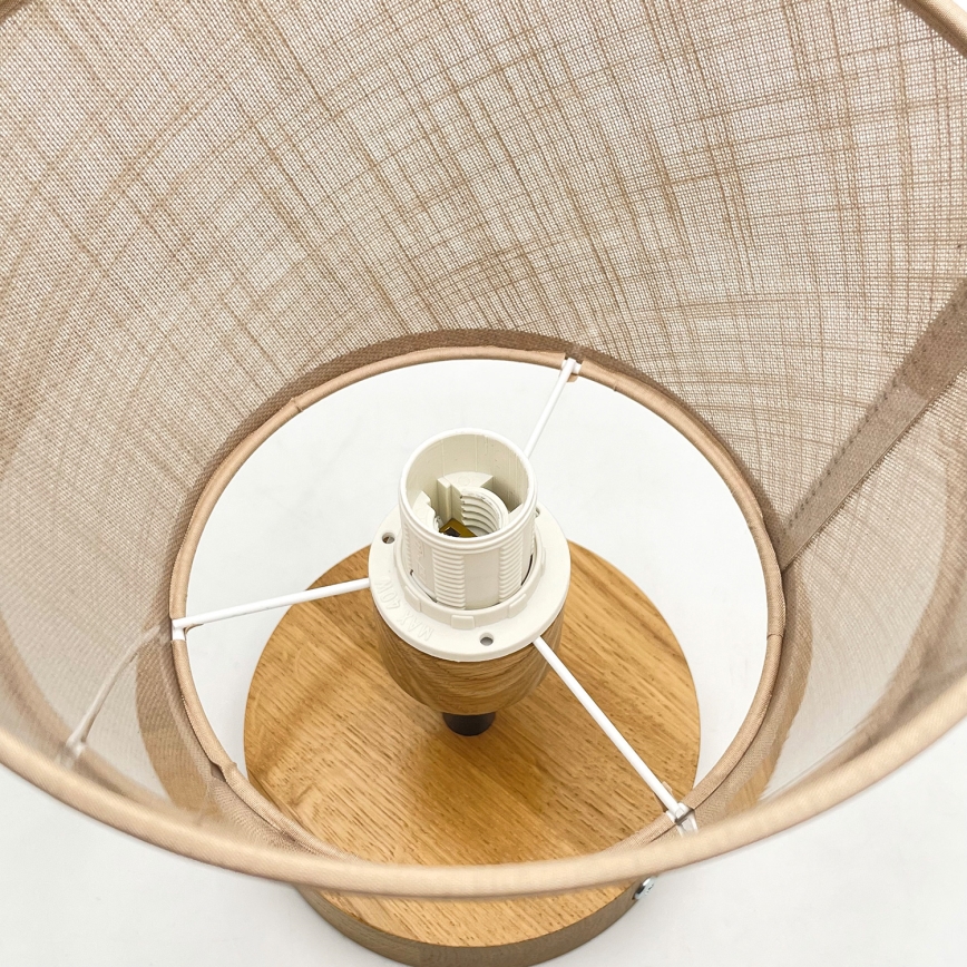 Brilagi - LED  Virsapmetuma lustra ANTHONY 1xE14/60W/230V ozols/bēša