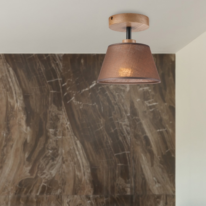 Brilagi - LED  Virsapmetuma lustra ANTHONY 1xE14/60W/230V ozols/brūna