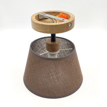 Brilagi - LED  Virsapmetuma lustra ANTHONY 1xE14/60W/230V ozols/brūna
