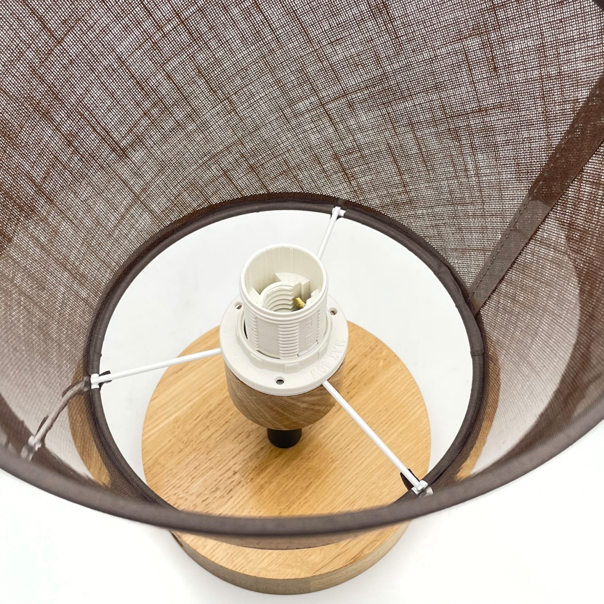 Brilagi - LED  Virsapmetuma lustra ANTHONY 1xE14/60W/230V ozols/brūna