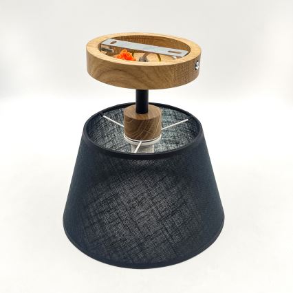 Brilagi - LED  Virsapmetuma lustra ANTHONY 1xE14/60W/230V ozols/melna