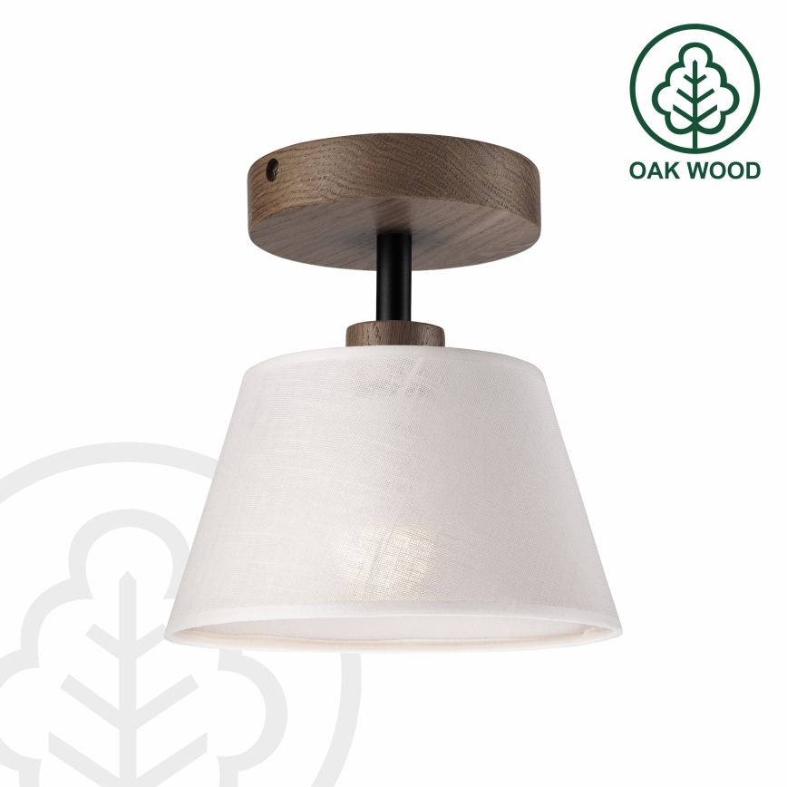 Brilagi - LED  Virsapmetuma lustra ANTHONY 1xE14/60W/230V ozols riekstkoks/balta
