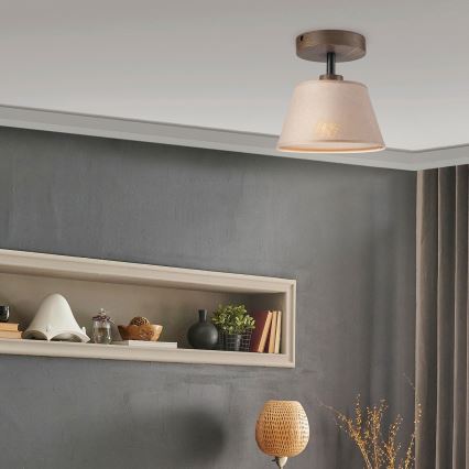 Brilagi - LED  Virsapmetuma lustra ANTHONY 1xE14/60W/230V ozols riekstkoks/bēša