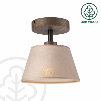 Brilagi - LED  Virsapmetuma lustra ANTHONY 1xE14/60W/230V ozols riekstkoks/bēša